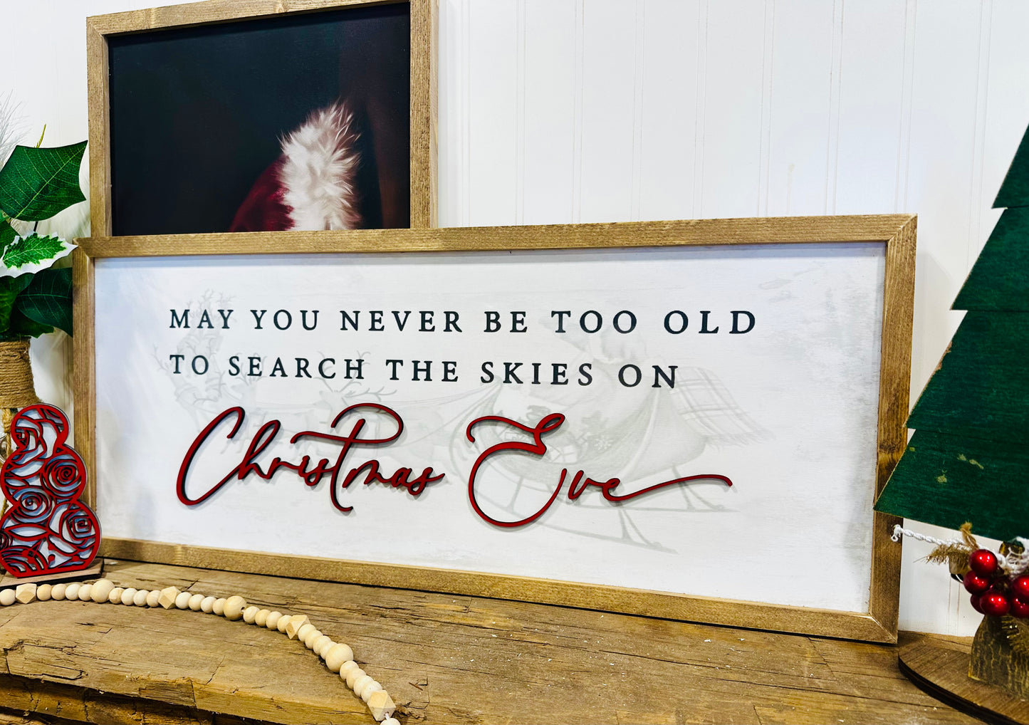 May you never be too old to search the skies Christmas canvas print