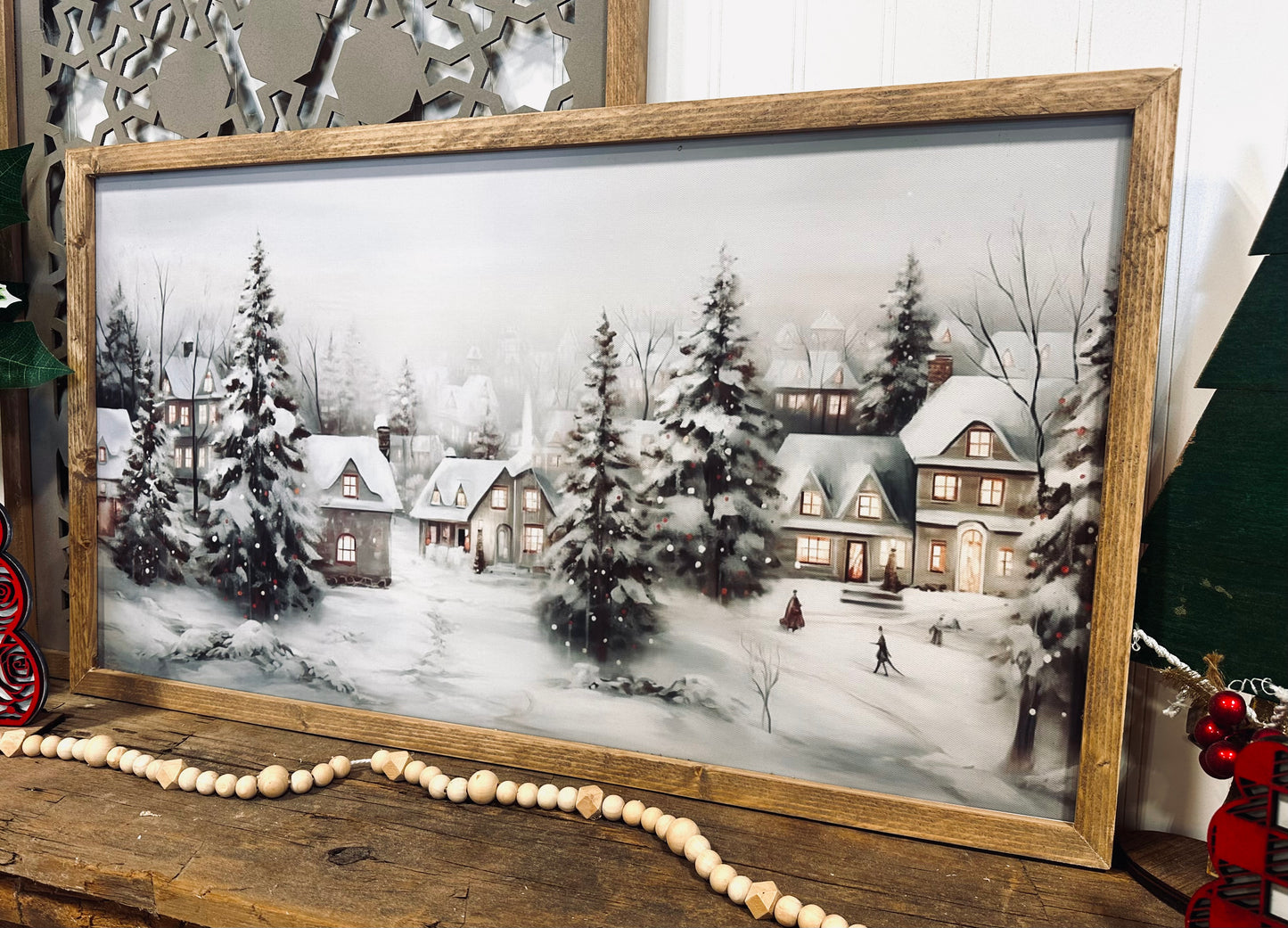 Ivory winter Christmas village