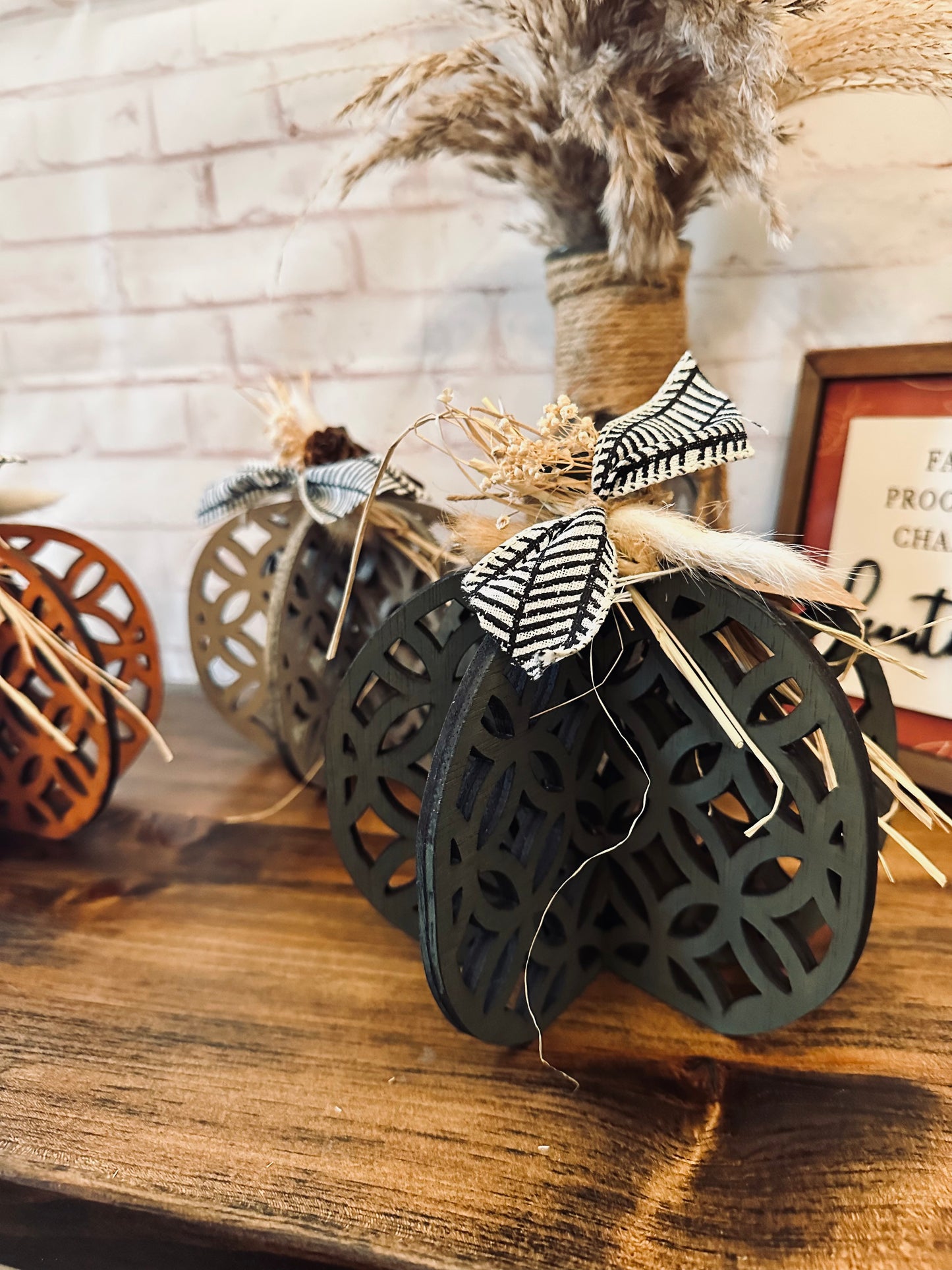 Decorative 3D pumpkins