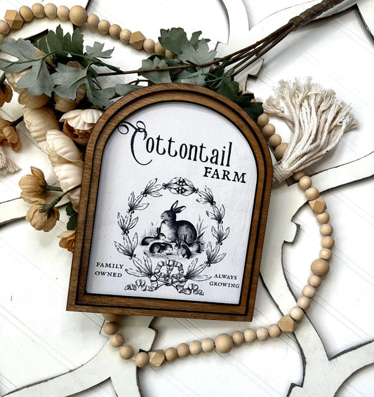 Mini Framed Arch Country Farmhouse Sign | Tabletop Mantel Spring Easter Decor | Tiered Tray easter decor | Easter Hostess gift
