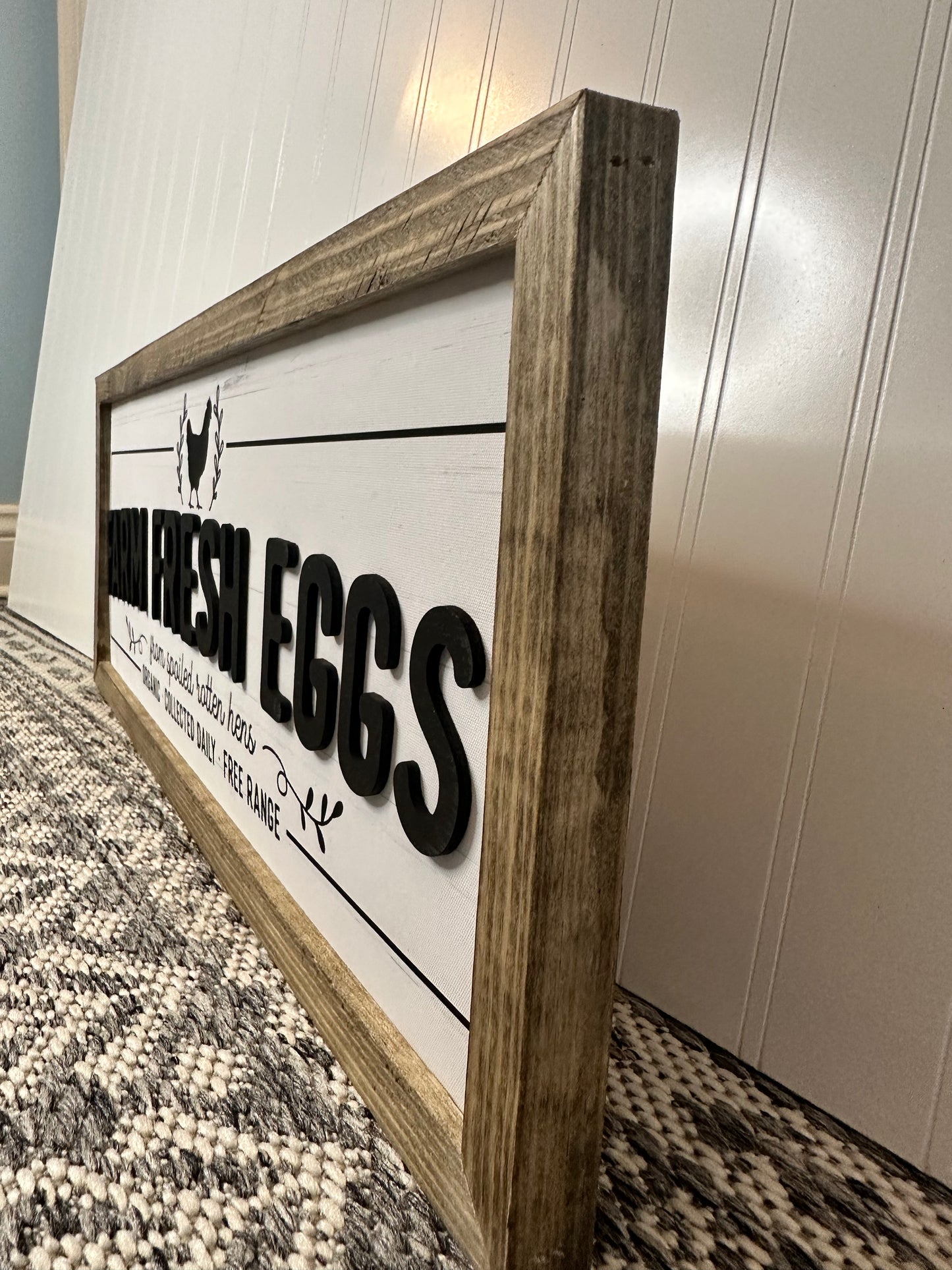 Farm fresh eggs farmhouse kitchen signs