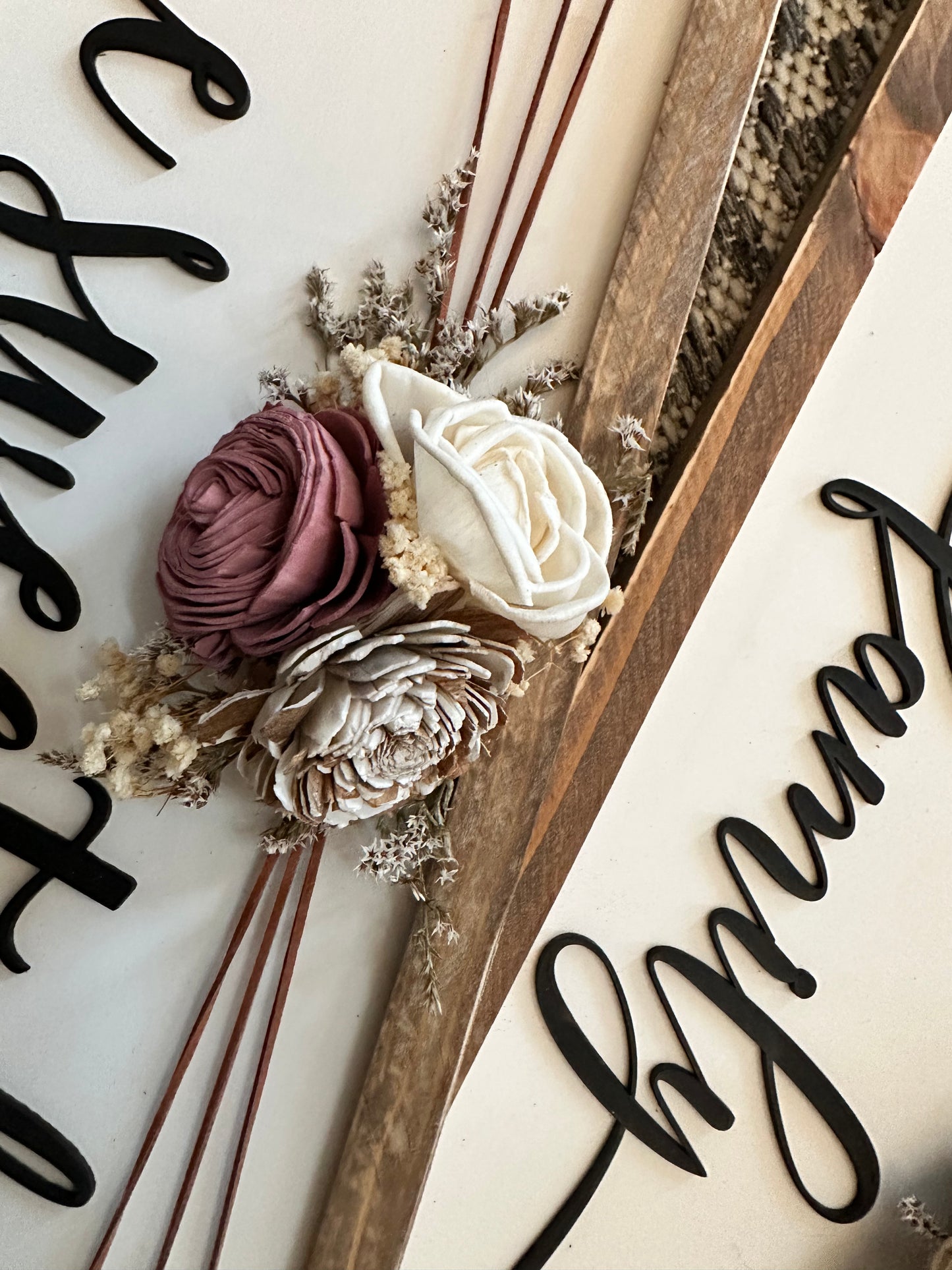 Home sweet home boho sign