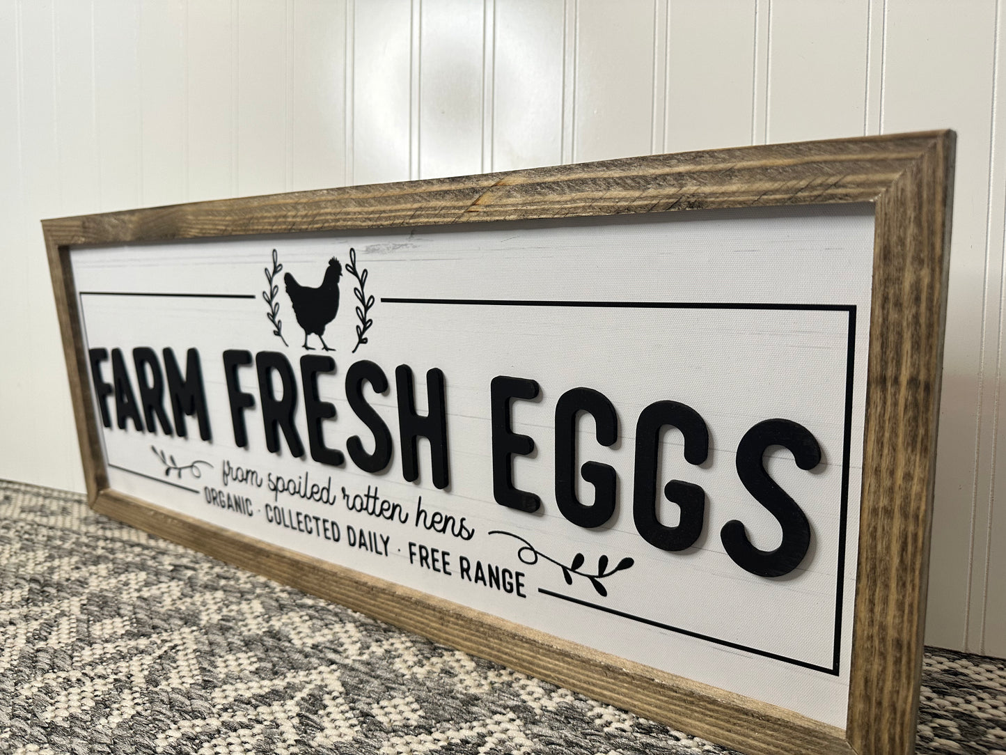 Farm fresh eggs farmhouse kitchen signs