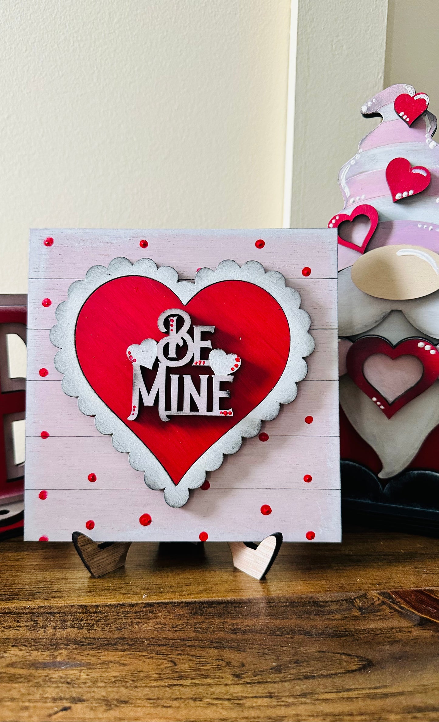 Valentine’s Day hand-painted mini signs