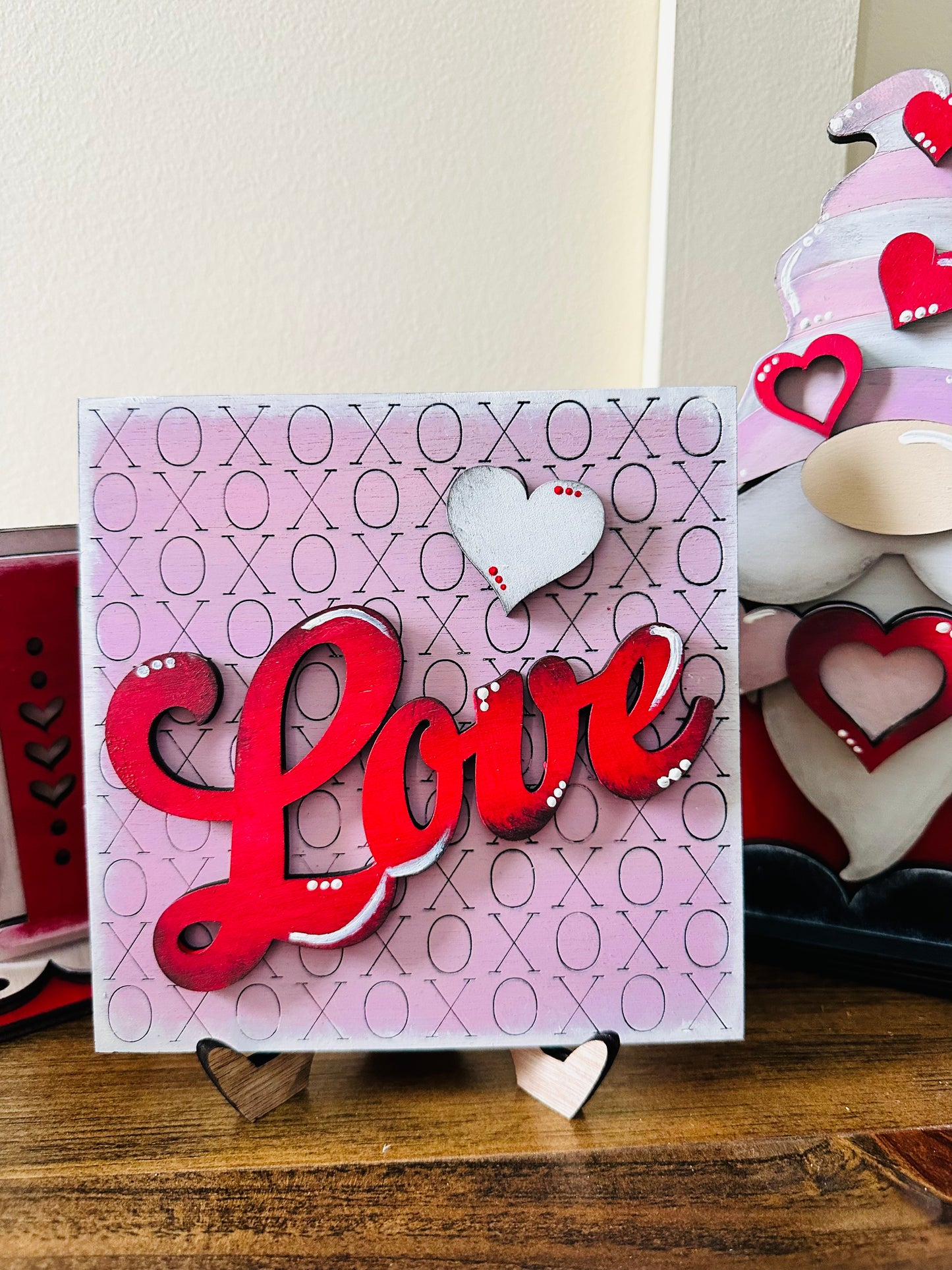 Valentine’s Day hand-painted mini signs