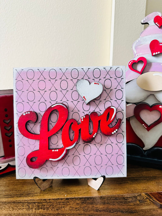 Valentine’s Day hand-painted mini signs