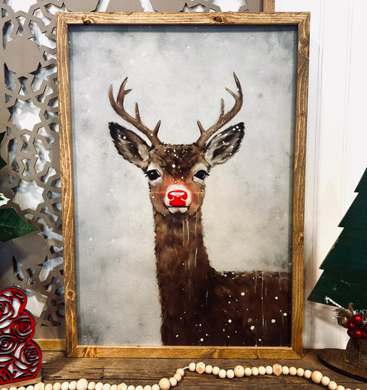 Vintage Rudolph print