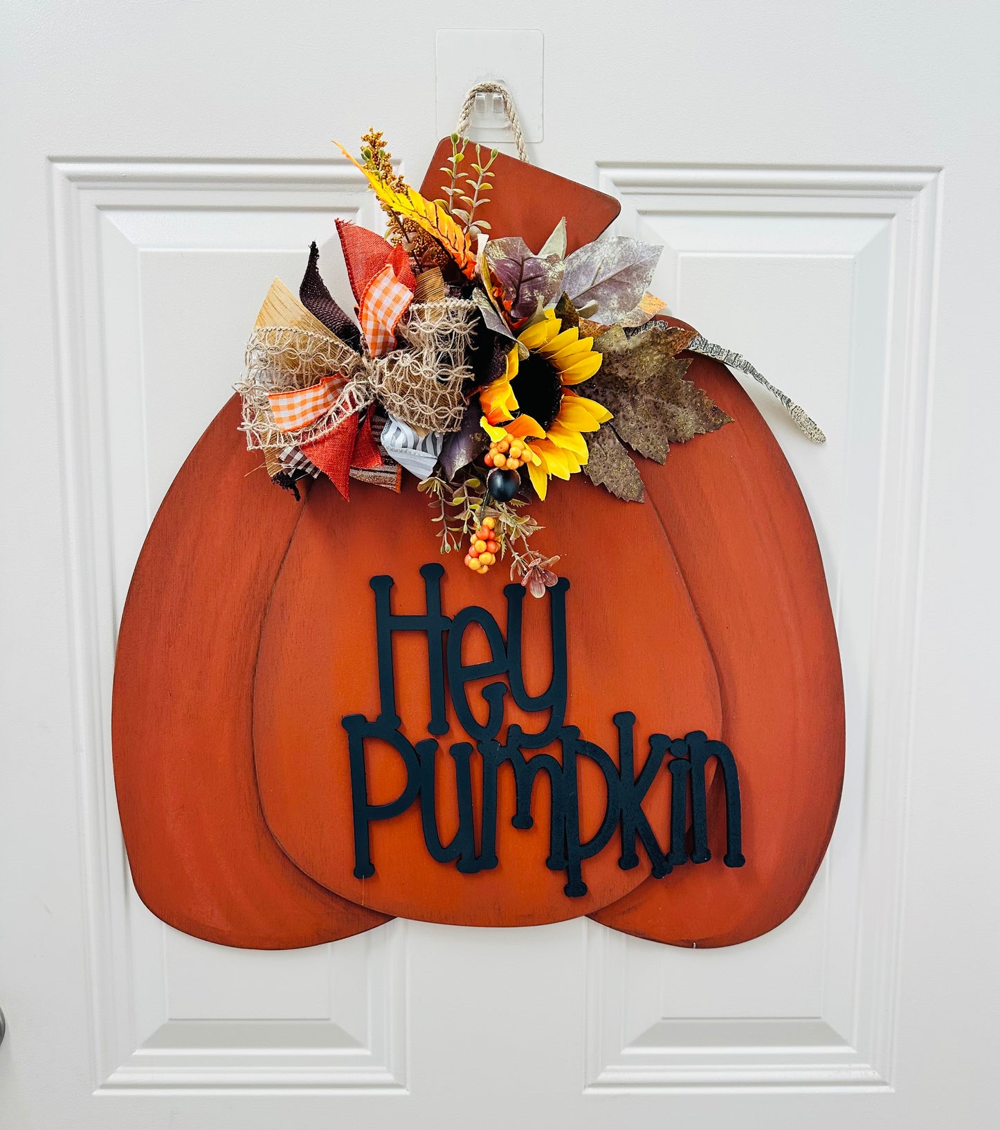 Hey Pumpkin door hanger