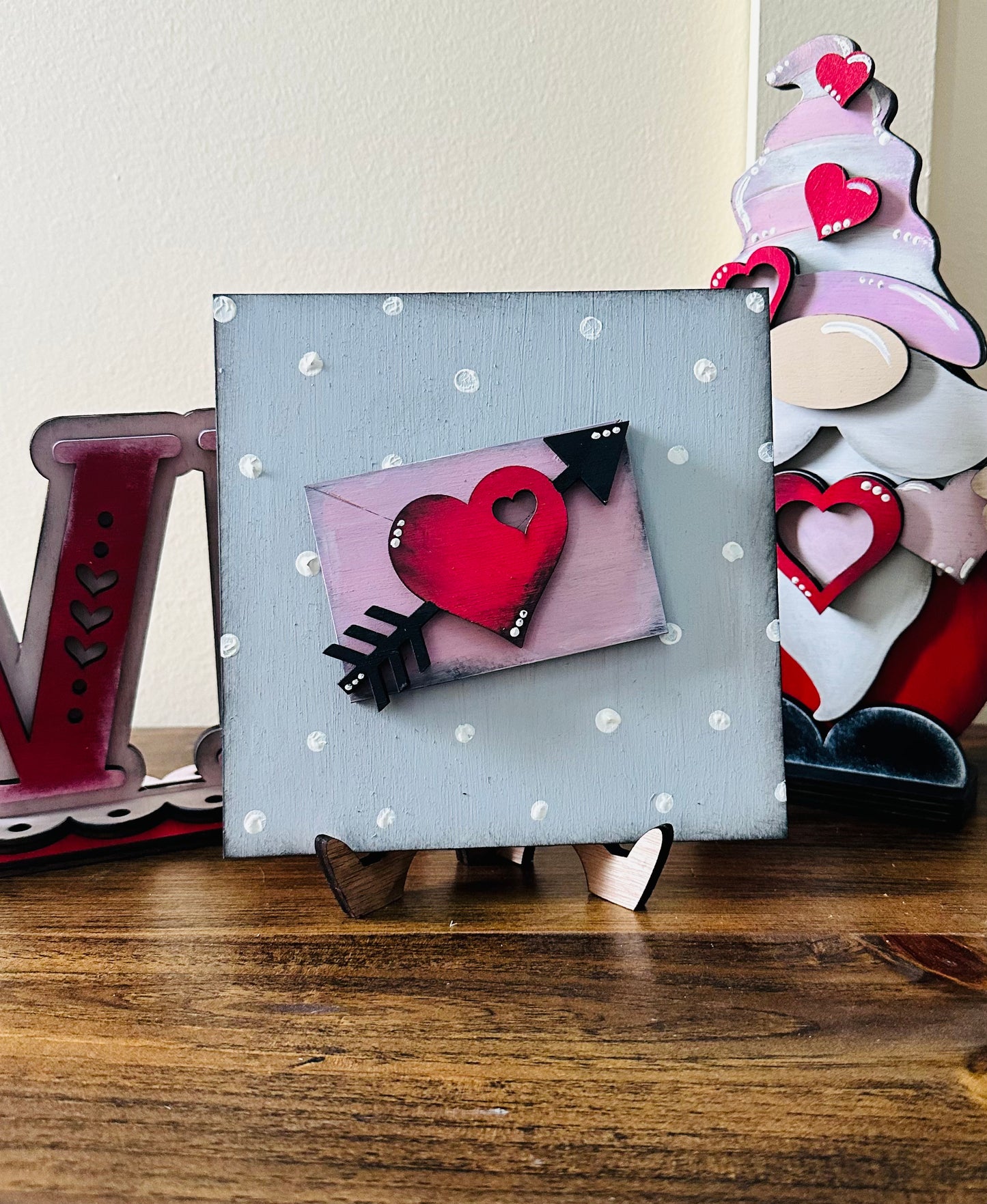 Valentine’s Day hand-painted mini signs