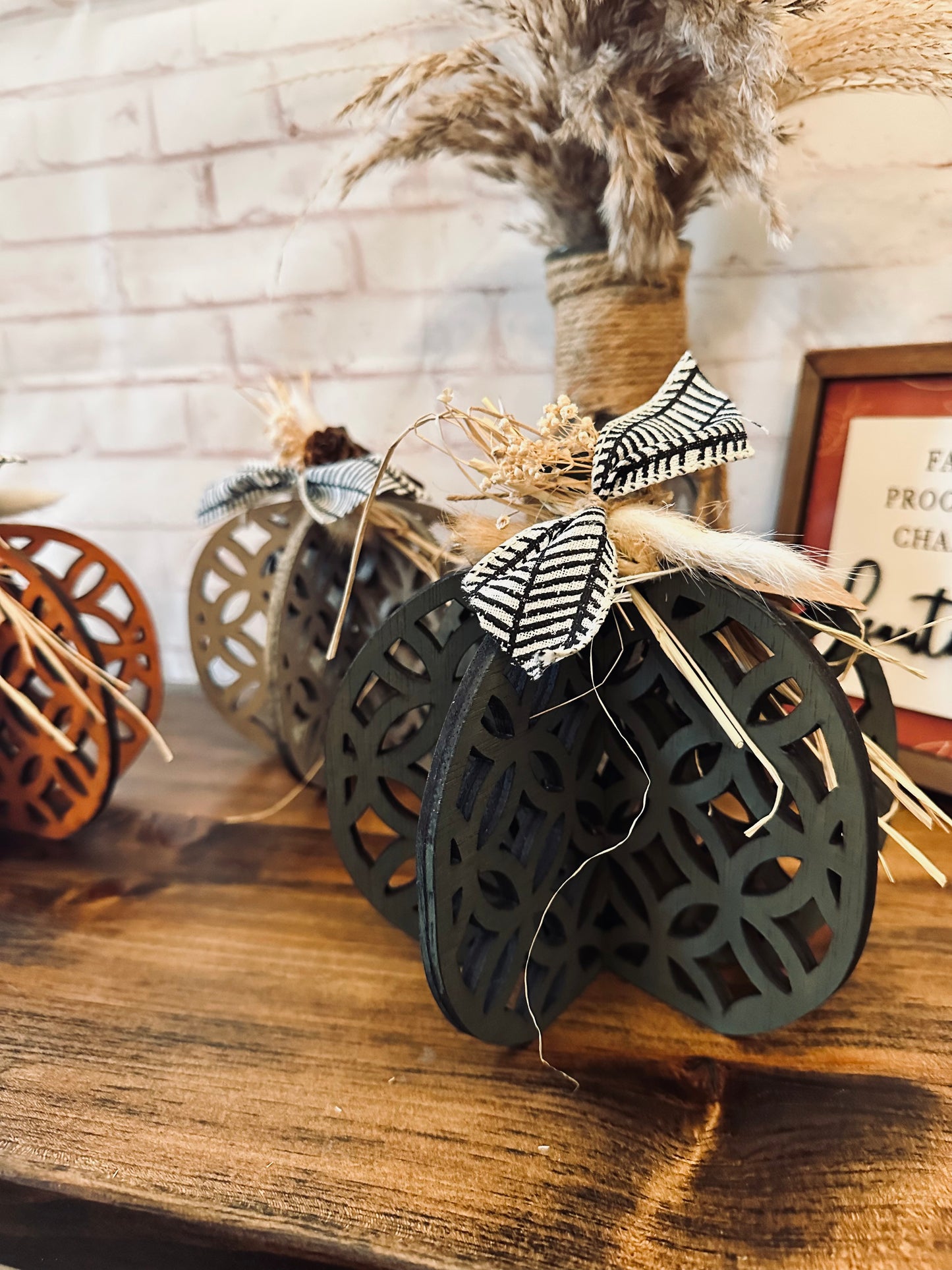 Decorative 3D pumpkins