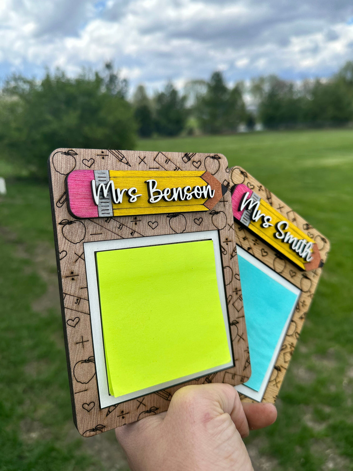 Teacher appreciation sticky note holder gift for teachers end of year present for classroom teacher small gift for the holidays