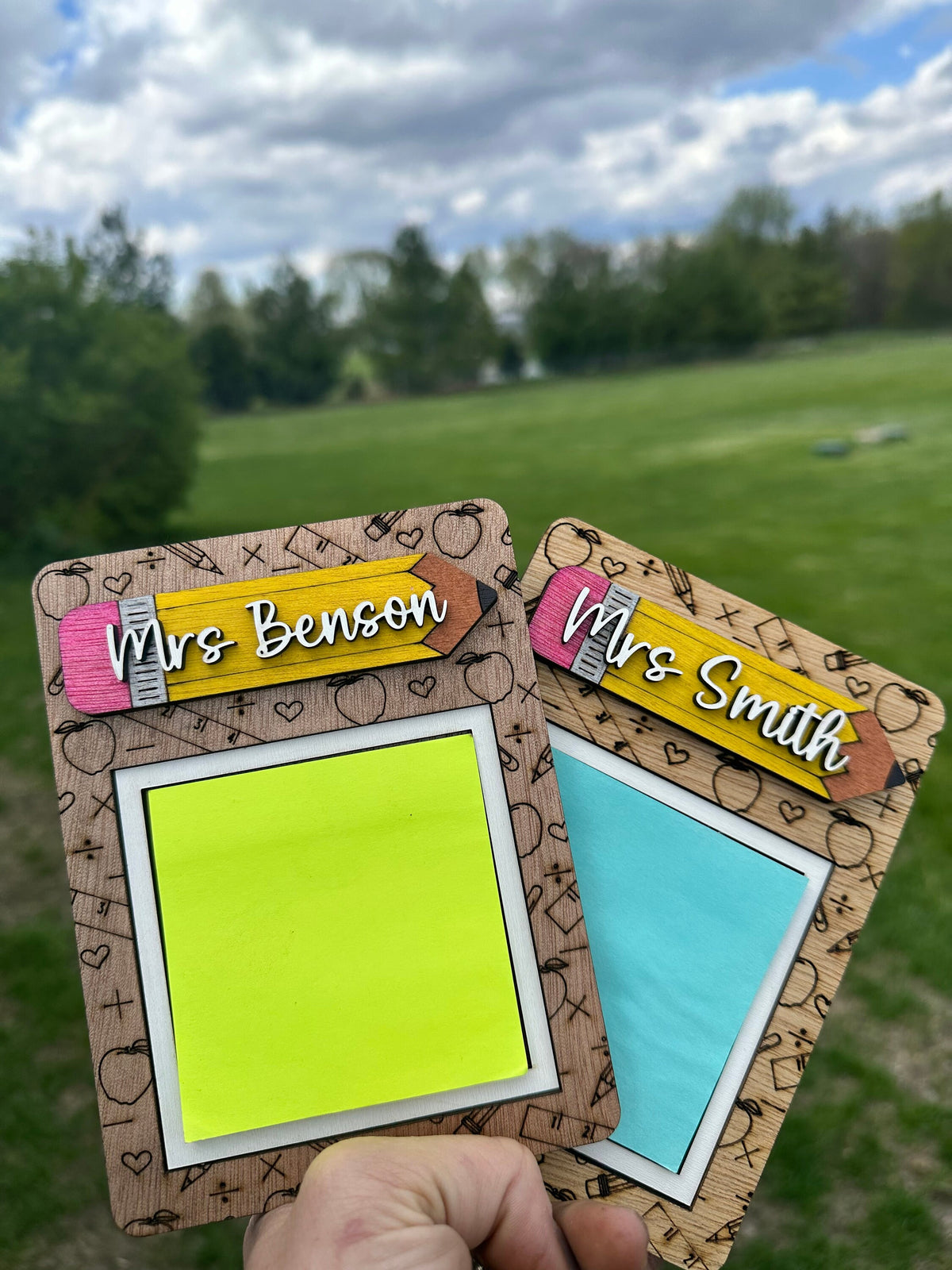 Teacher appreciation sticky note holder gift for teachers end of year present for classroom teacher small gift for the holidays