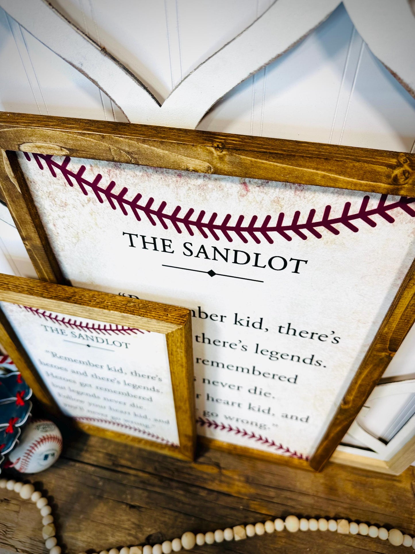 The sandlot quote wood framed sign, kids bedroom decor, nursery decor, baby show gift for new baby