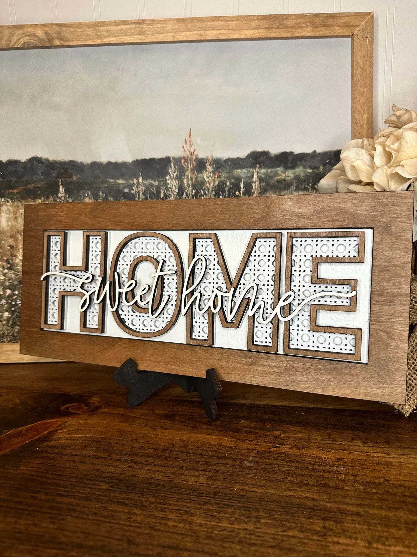 Home sweet home 3D tabletop sign