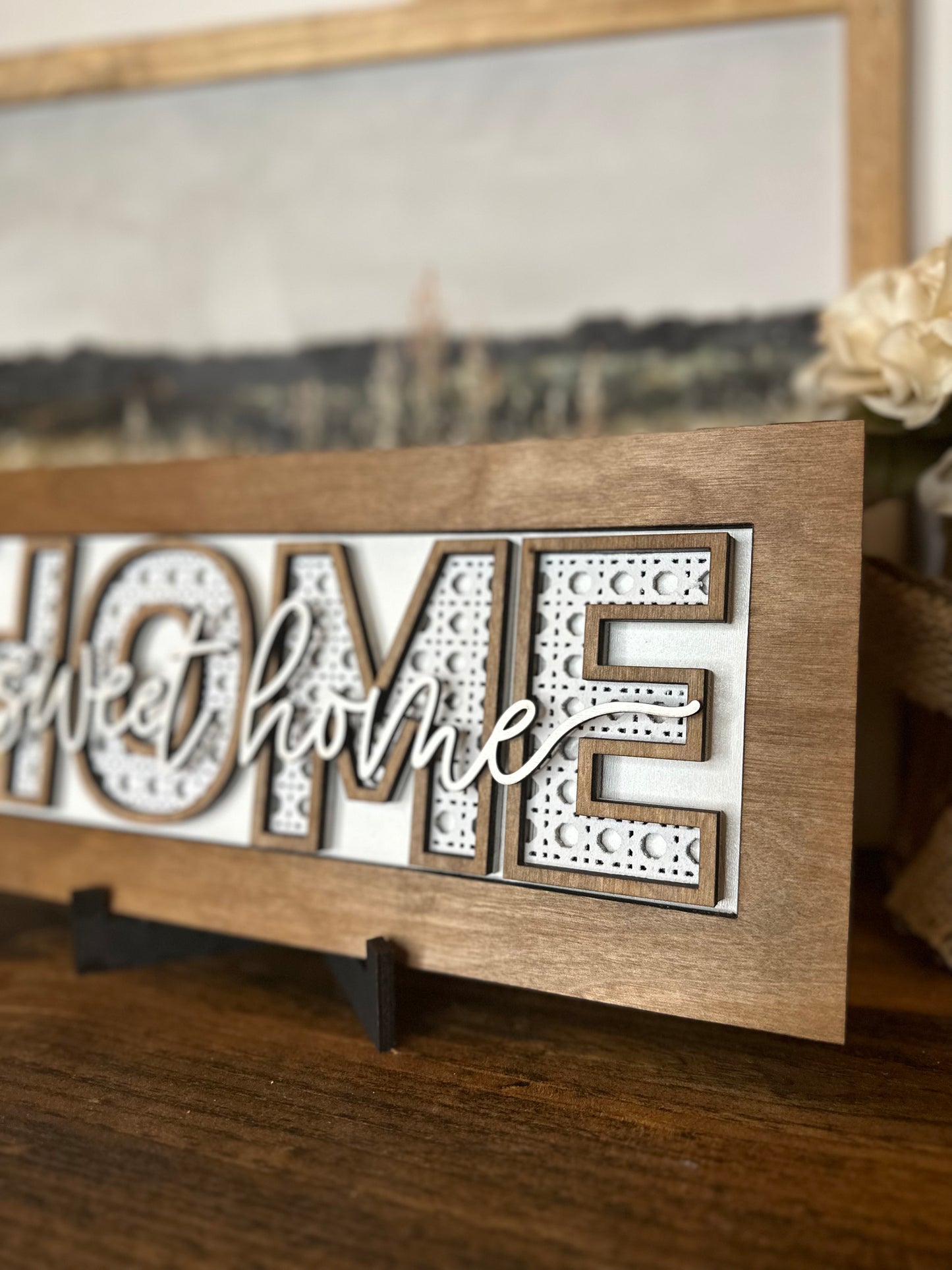 Home sweet home 3D tabletop sign