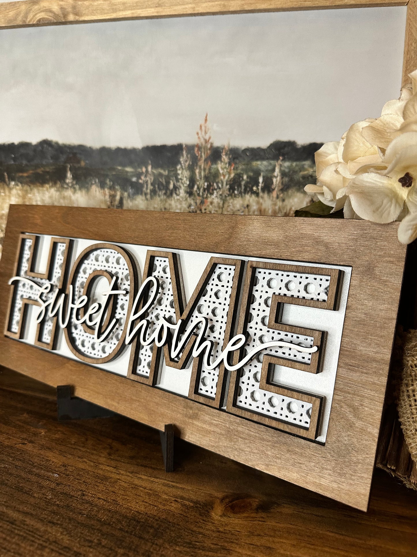 Home sweet home 3D tabletop sign