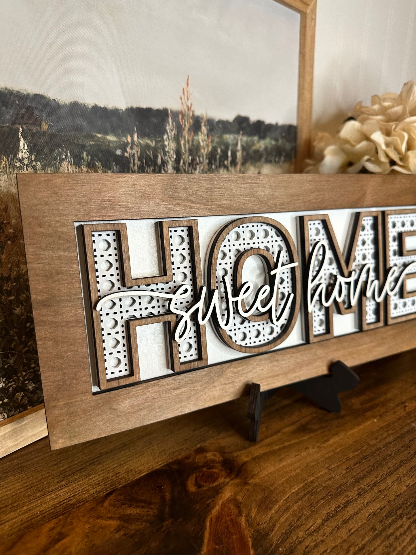 Home sweet home 3D tabletop sign